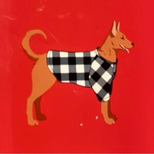 NEW BUFFALO PLAID DOG SHIRT PAJAMA FREE POOPY BAG ROLL
